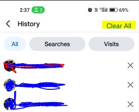 FaceBook Search History Delete